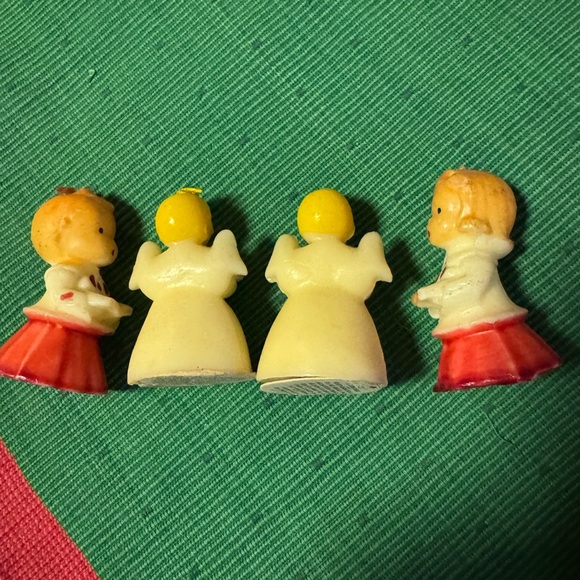 Vintage 1950s Tavern Novelty Candles 2 Choir boys/2Angels - Picture 3 of 7